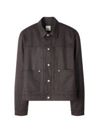 Paul Smith Checked Buttoned Shirt Jacket Brown at Farfetch