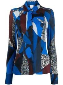 Paul Smith Geometric print long sleeve shirt at Farfetch