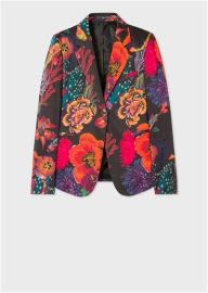 Paul Smith Ocean Print Stretch Cotton Blazer at Paul Smith