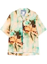 Paul Smith Painted Photograph-print Shirt Green at Farfetch