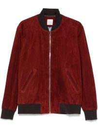Paul Smith Suede Jacket Red at Farfetch
