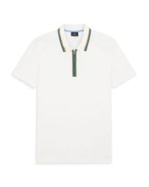 Paul Smith Tipped Zip Placket Short Sleeve Polo Shirt Bloomingdales at Bloomingdales