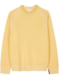 Paul Smith crew-neck Lambswool Sweater Yellow at Farfetch