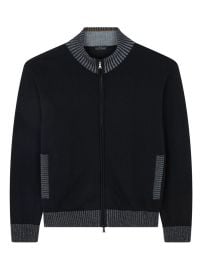 Paul amp Shark Zipped Cardigan Black at Farfetch