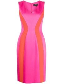 Paule K V Neck Two Tone Dress at Farfetch