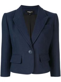 Paule Ka Cropped Fitted Blazer - Farfetch at Farfetch