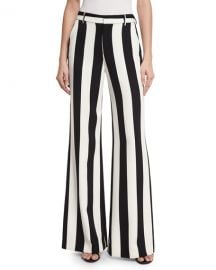 Paulette Striped Wide-Leg Pants by Alice  Olivia at Neiman Marcus