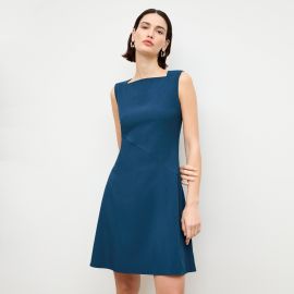 Pauline Dress - Recycled WonderTex Deep Teal MMLaFleur at MM Lafleur