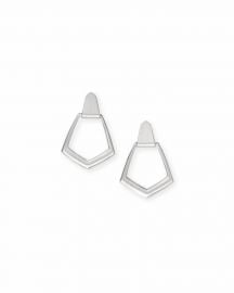 Paxton Hoop Earrings In Bright Silver at Kendra Scott