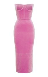 Payton Bustier Velvet Midi Dress By Alex Perry at Moda Operandi