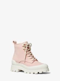 Payton Cotton Canvas Combat Boot at Michael Kors