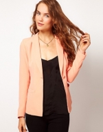 Peach blazer from ASOS at Asos