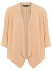 Peach studded sleeve jacket at Dorothy Perkins