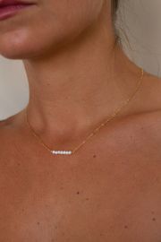 Pearl Bar Necklace at Christine Elizabeth Jewelry