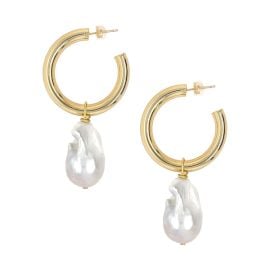 Pearl Hoop Earrings Jennifer Miller Jewelry at Jennifer Miller Jewelry