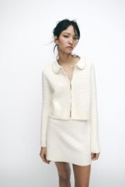 Pearl Knit Cardigan at Zara