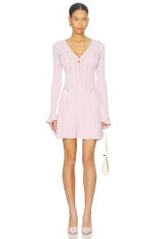 Pearl Trim Knit Mini Dress at Revolve