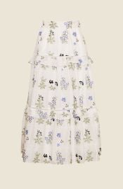 Pearl by Lela Rose  Floral Voile Tiered Skirt at Pearl NYC