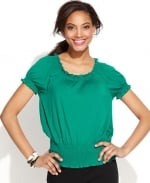 Peasant knit top by INC at Macys