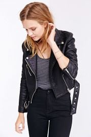 Pebbled leather jacket at Urban Outfitters