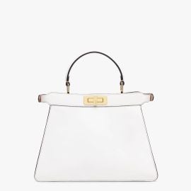 Peekaboo ISeeU Medium - White leather bag  Fendi at Fendi