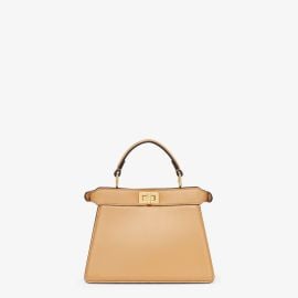 Peekaboo ISeeU Petite - Beige padded nappa leather bag Fendi at Fendi