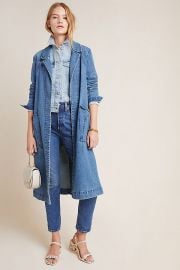 Peggy Denim Duster Jacket at Anthropologie