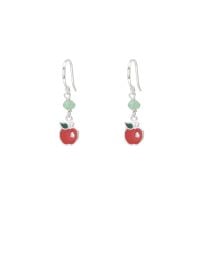 Peggy Li Apple Charm Earrings at Peggy Li