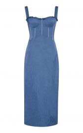 Pelagia Bustier Crepe De Chine Midi Dress by Brock Collection at Moda Operandi