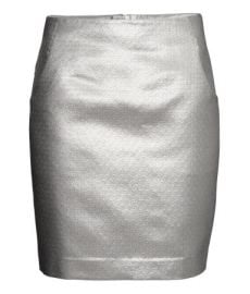 Pencil Skirt in silver at H&M