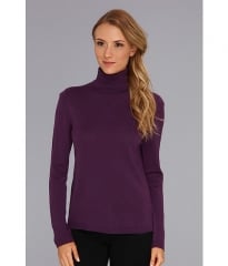 Pendleton Classic Turtleneck Sweater Deep Purple at 6pm