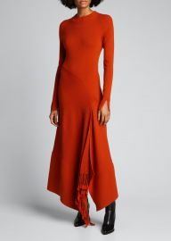 Penelope Draped Fringe Dress at Bergdorf Goodman