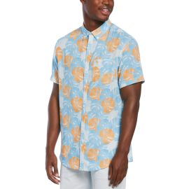 Penguin Leaf Print Stretch Shirt at Penguin