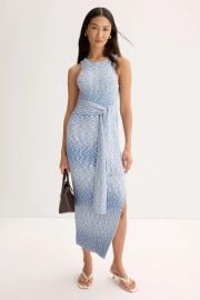 Penny Racer Tie Front Midi Dress by Toccin Rent the Runway at Rent the Runway