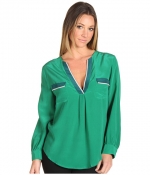 Penny's green top by Joie at 6pm