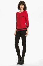 Penny's red sweater on Happy Endings at Nordstrom