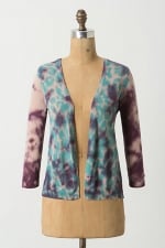 Pennys watercolor cardigan at Anthropologie