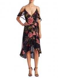 Peony Floral Wrap Silk Dress by Nicholas at Saks Off 5th