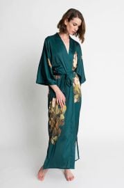 Peony amp Butterfly Kimono Robe - Long  KIMONO at kimandono.com