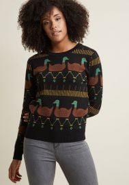 Pepaloves Ducks Sweater at ModCloth