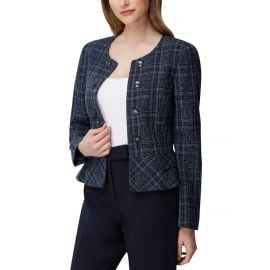 Peplum Buisness Tweed Jacket by Tahari at Blue Fly