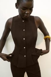 Peplum Darted Vest at Zara