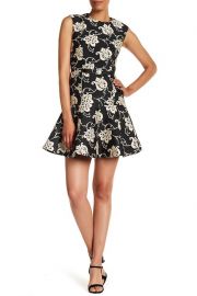 Peplum Hem Floral Embroidered Dress by Ted Baker at Nordstrom Rack