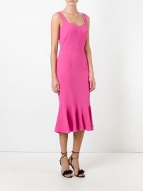 Peplum Hem Midi Dress by Dolce & Gabbana at Farfetch