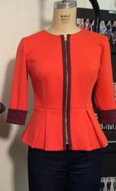 Peplum Jacket at Heather Pain