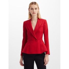 Peplum Jacket Jackets Coats Oscar de la Renta Ruby at Oscar de la Renta