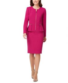 Peplum-Jacket Skirt Suit at Macys