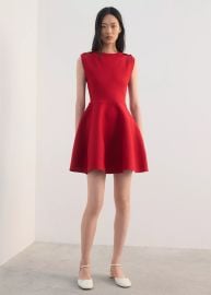 Peplum knit dress with buttons - Women MANGO USA at Mango