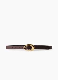 Perennial Solid Brass Leather Belt at Aritzia