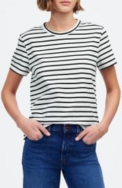 Perfect Stripe Cotton Crewneck T-Shirt at Nordstrom